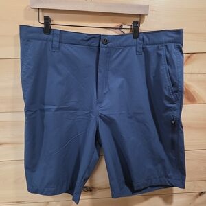 Orvis Men's Blue Flat Front Shorts
